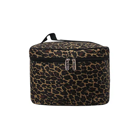 !SALE! Leopard print NGIL Large Top Handle Cosmetic Case