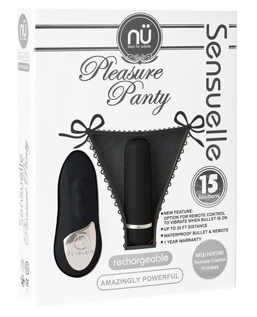 Sensuelle Pleasure Panty Bullet W-remote Control - 15 Function