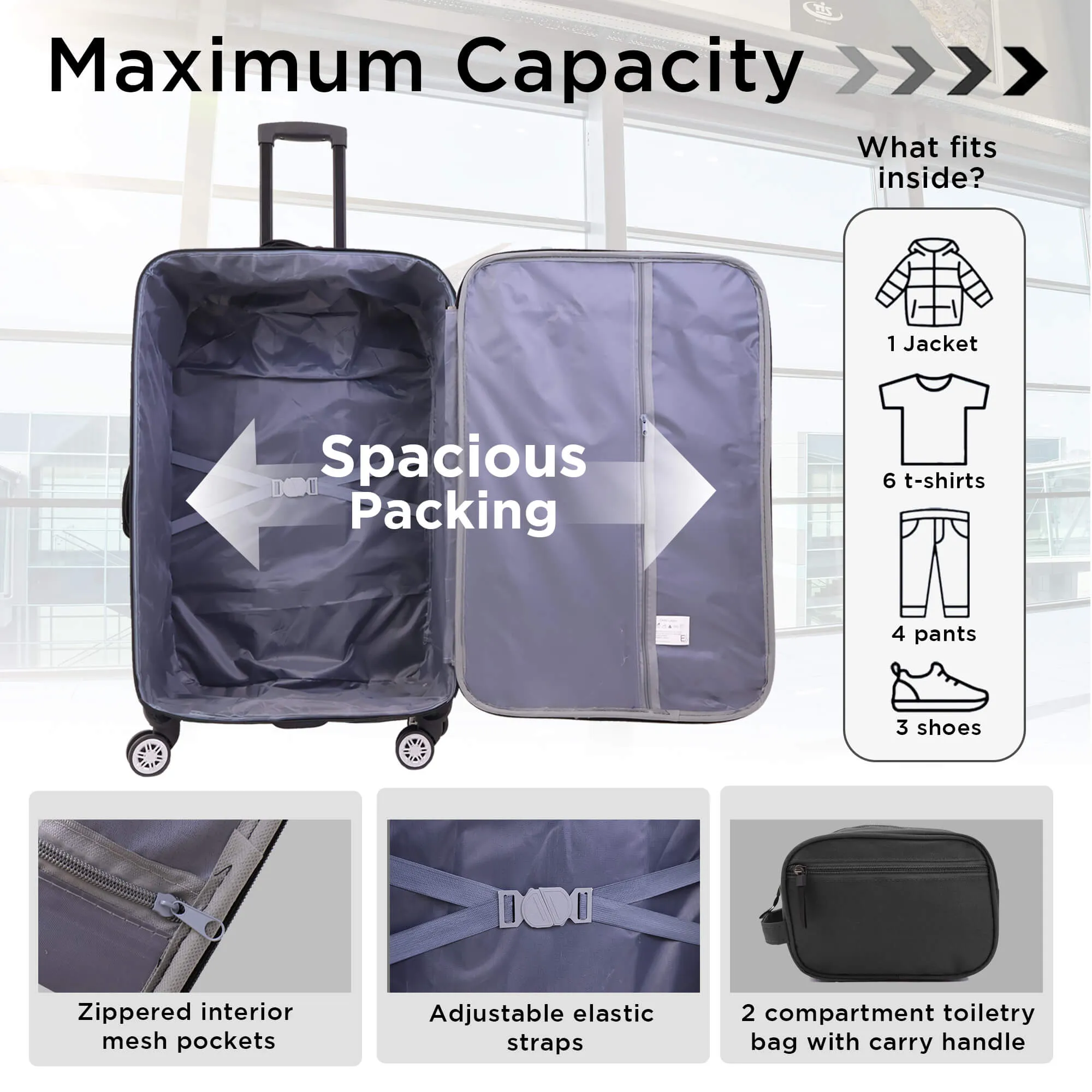 Seville 3 Piece Luggage Set