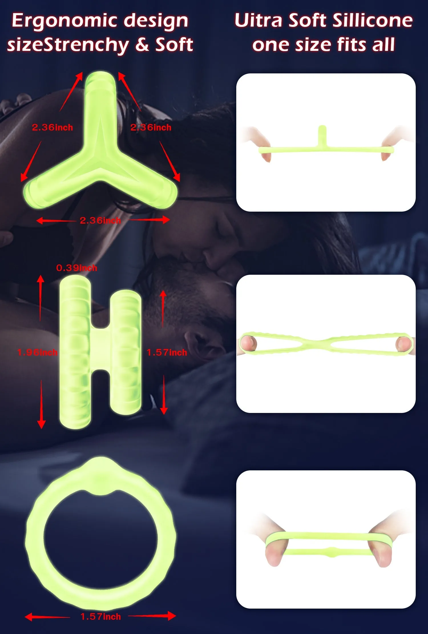 Silicone Cock Ring Set