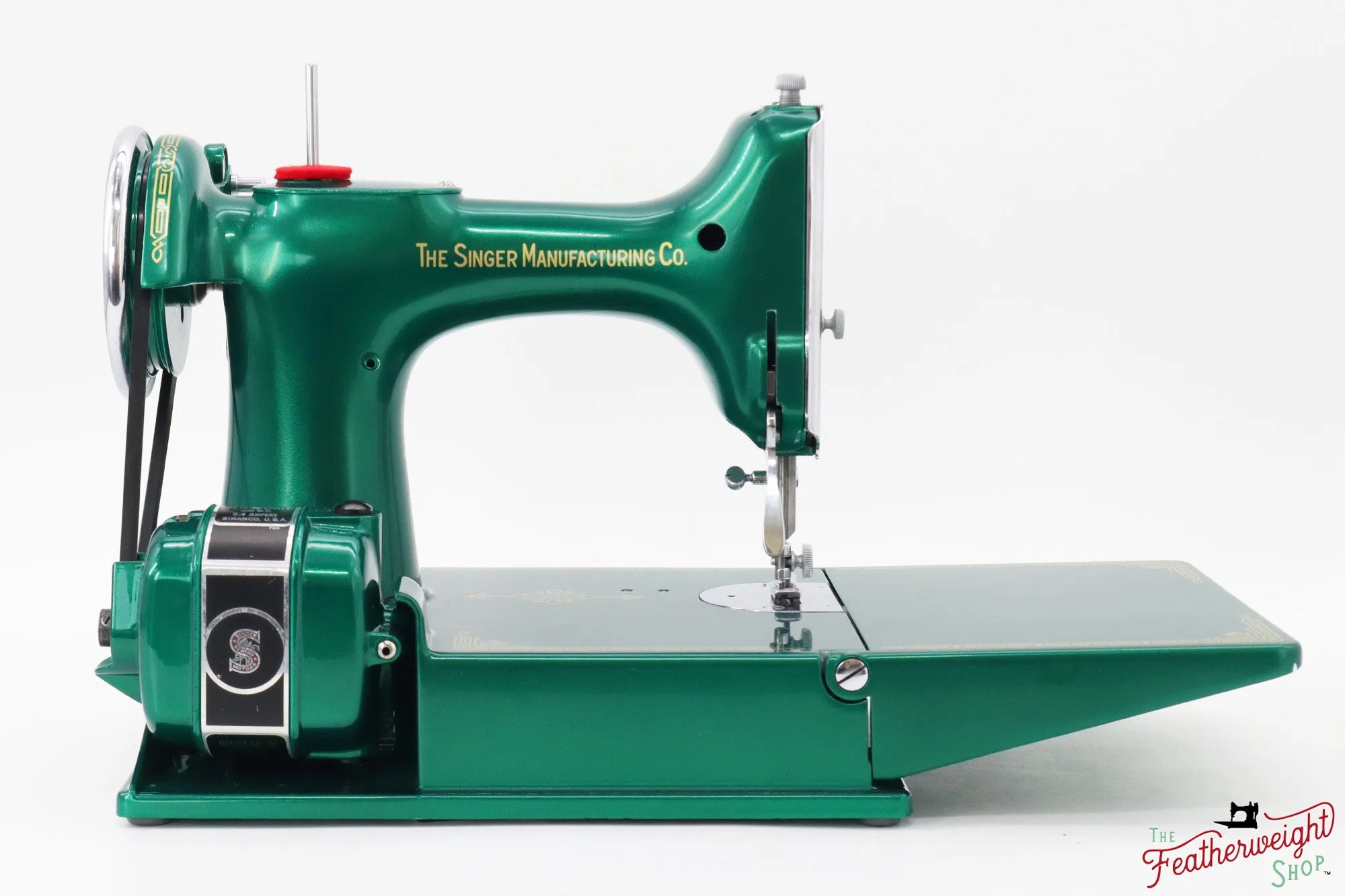 Singer Featherweight 221, AE055*** - Fully Restored in Emerald Green