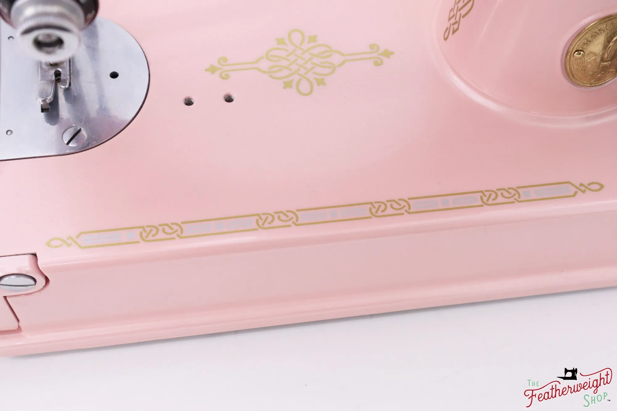 Singer Featherweight 221, AE990*** - Fully Restored in Pink Frosting