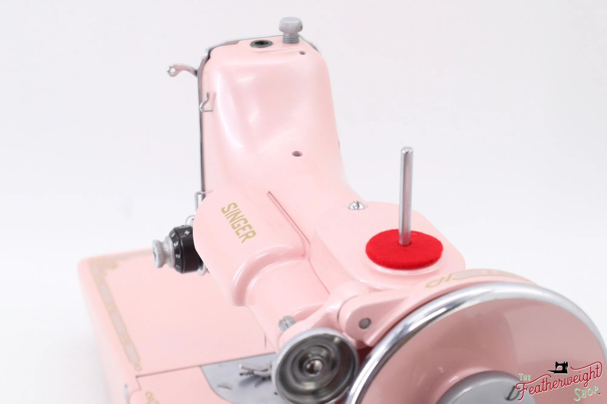 Singer Featherweight 221, AE990*** - Fully Restored in Pink Frosting