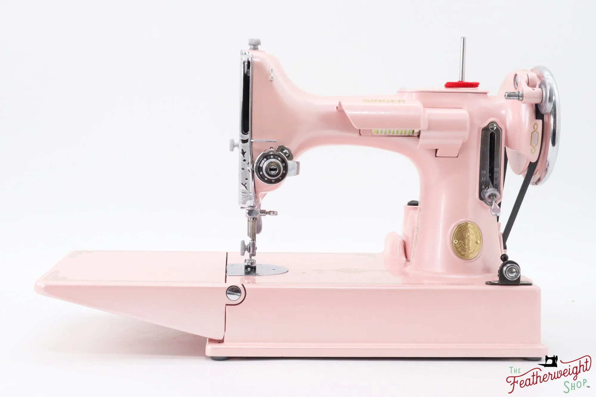 Singer Featherweight 221, AE990*** - Fully Restored in Pink Frosting