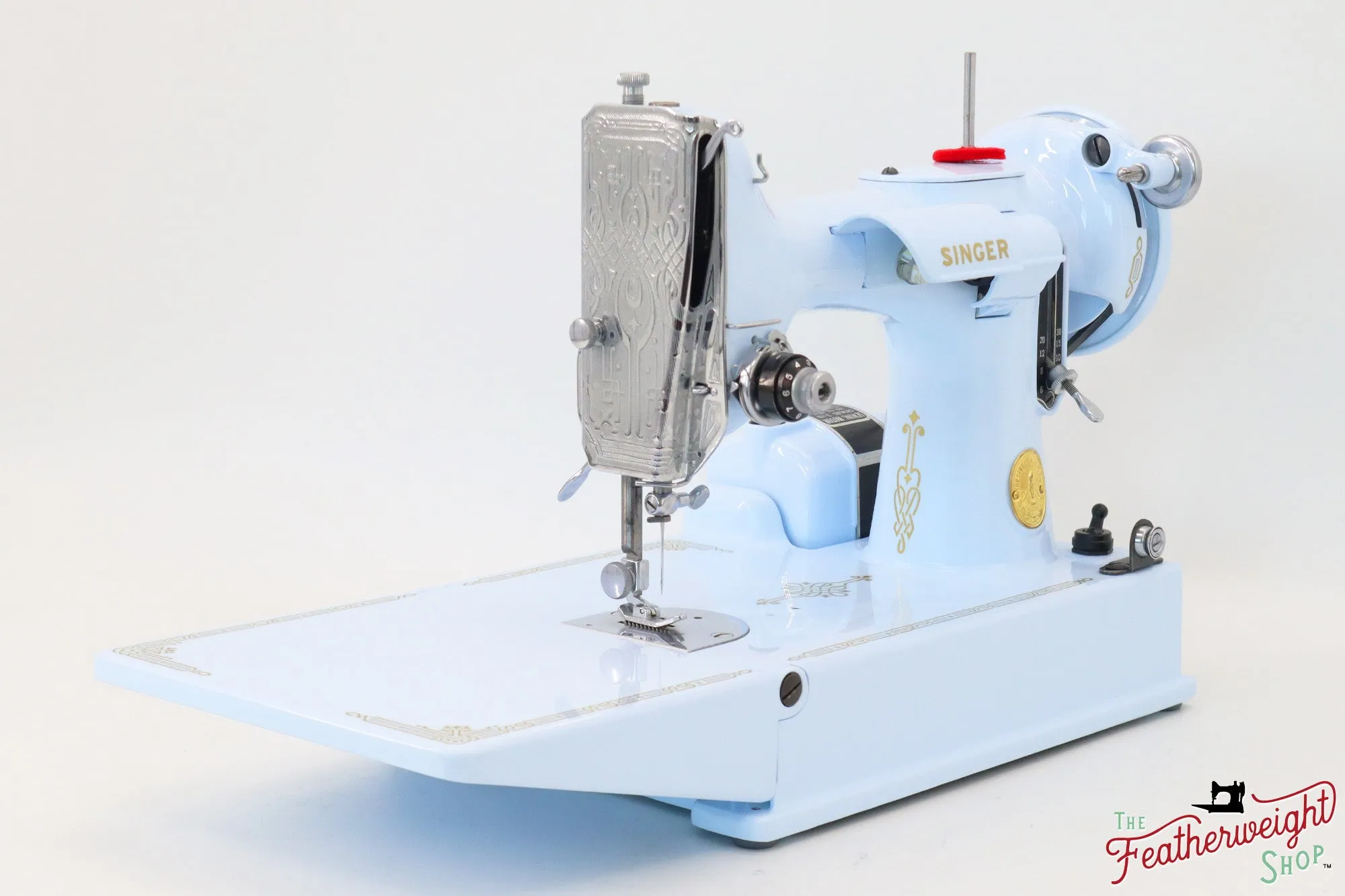 Singer Featherweight 221, AG854*** - Fully Restored in Cinderella Blue