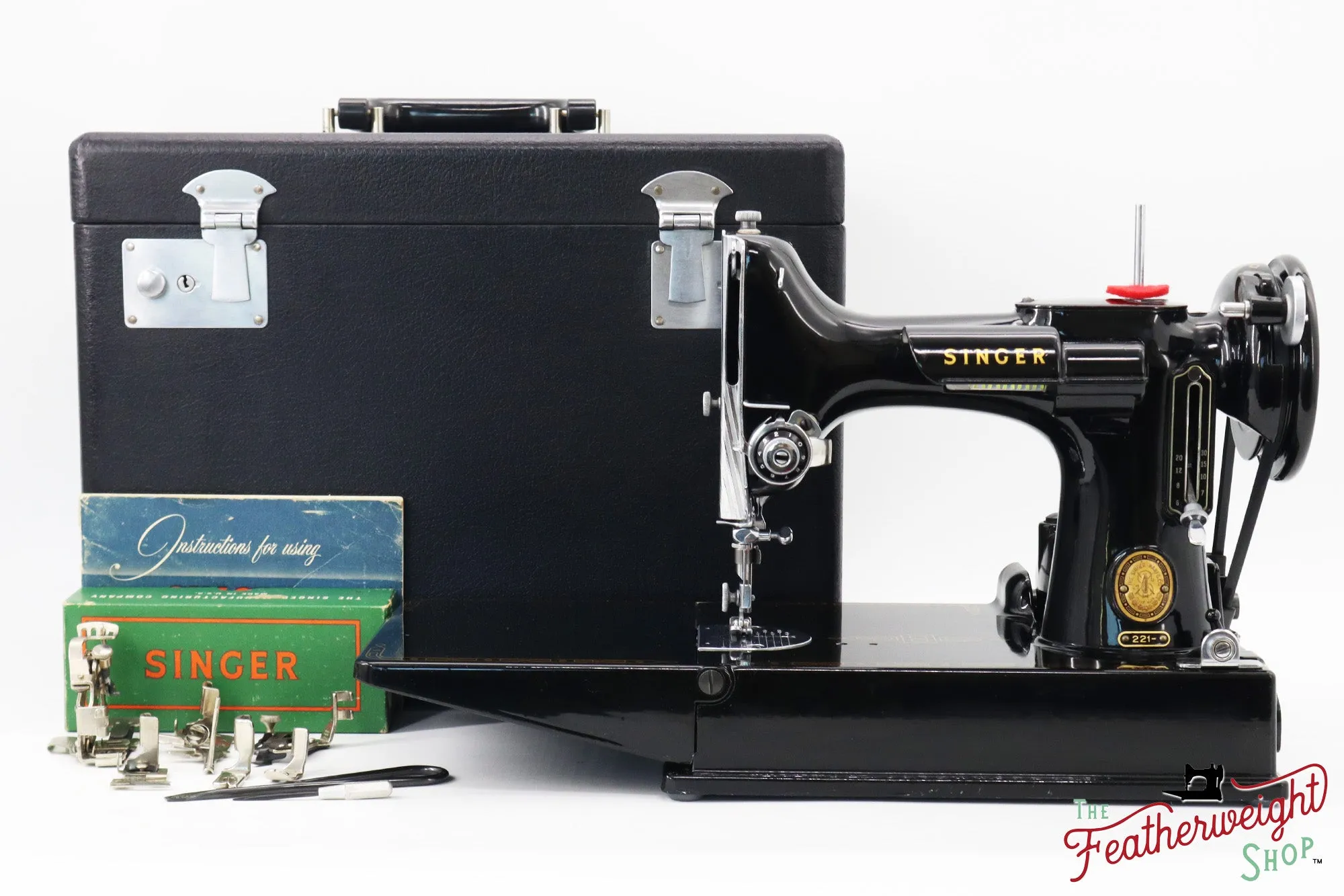 Singer Featherweight 221 Sewing Machine, AM162*** - 1955