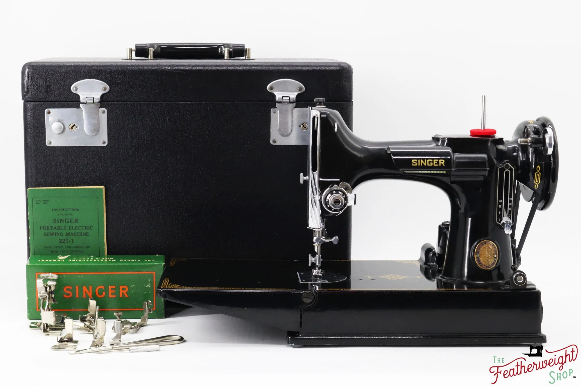 Singer Featherweight 221 Sewing Machine, Centennial: AK105***