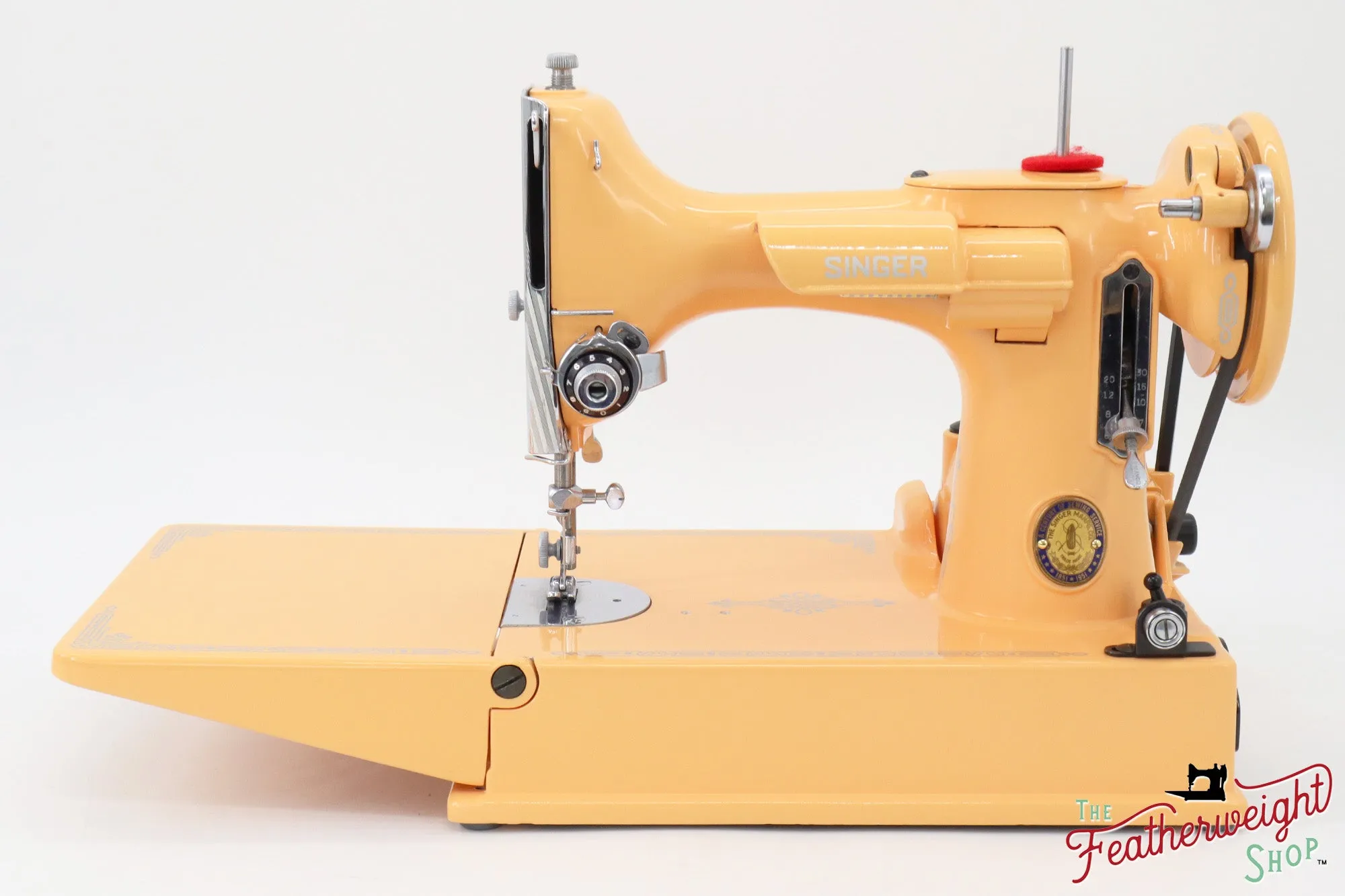 Singer Featherweight 221K, Centennial - EF566*** - Fully Restored in Delightful Apricot