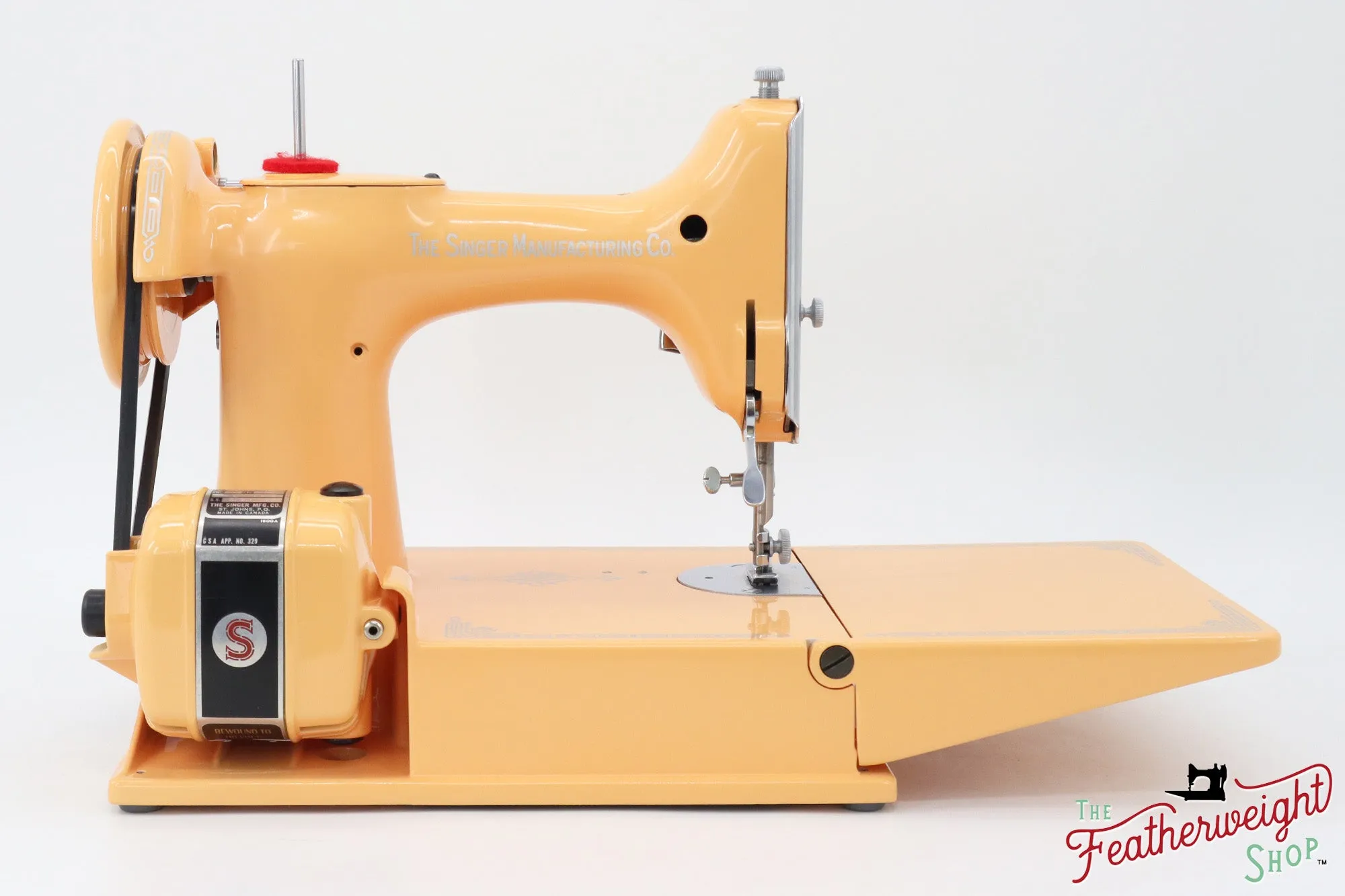 Singer Featherweight 221K, Centennial - EF566*** - Fully Restored in Delightful Apricot