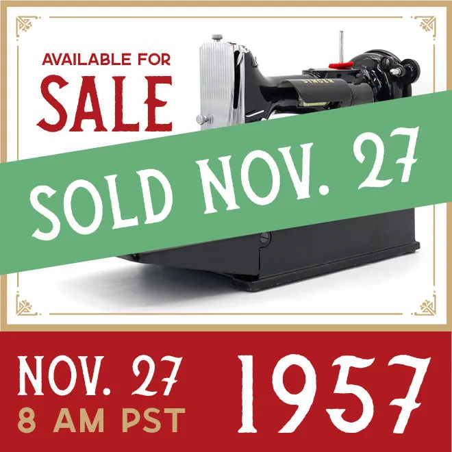 Singer Featherweight 221K Sewing Machine, 1957 - EM0173**