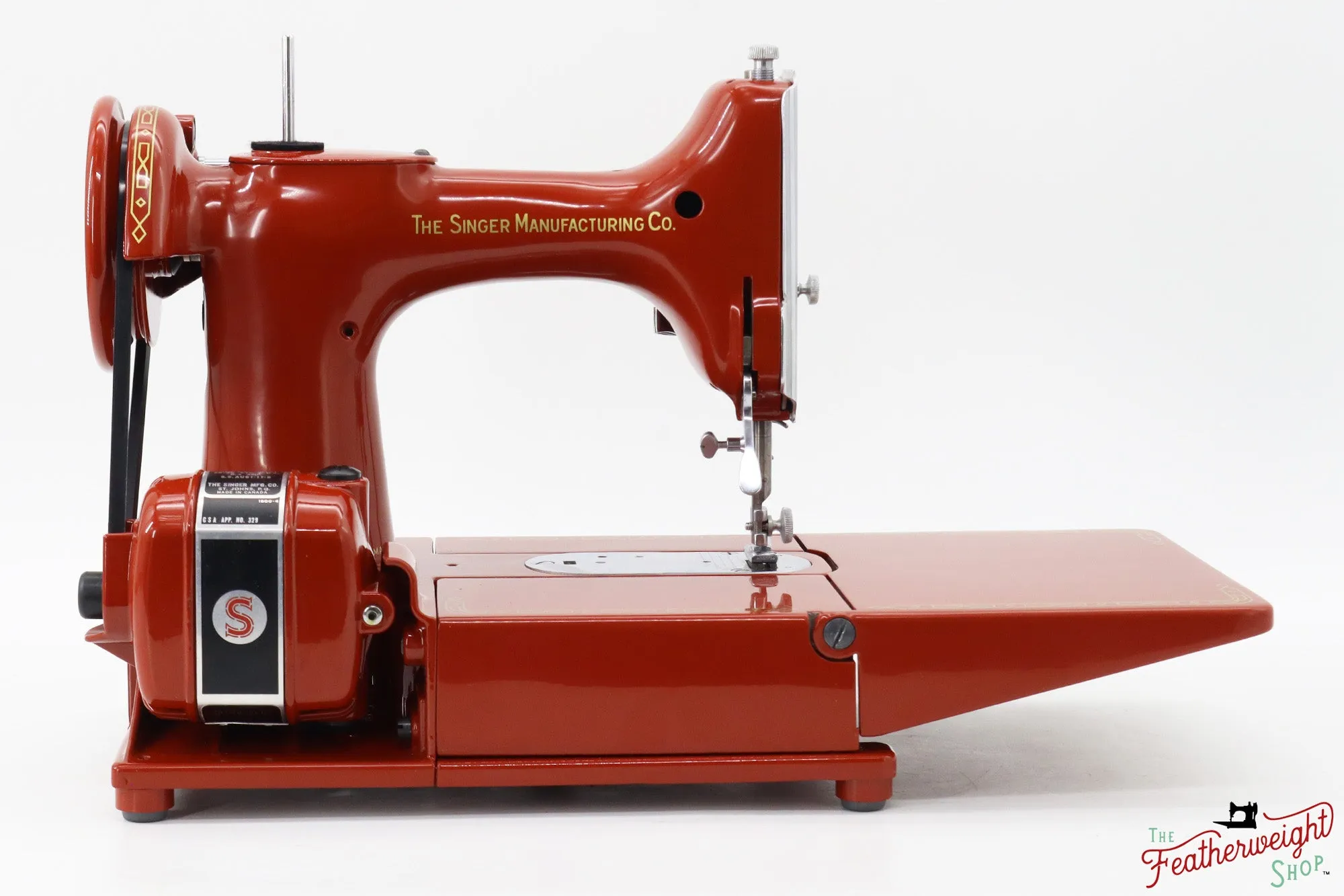 Singer Featherweight 222K - EK6335** - Fully Restored in Brick Red