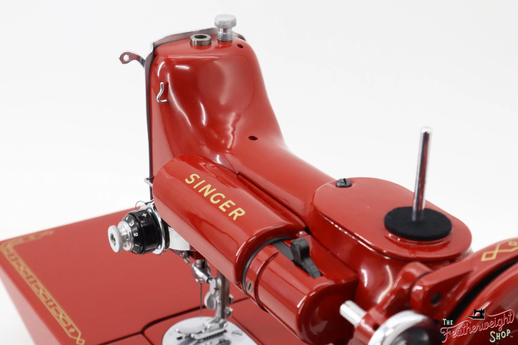 Singer Featherweight 222K - EK6335** - Fully Restored in Brick Red