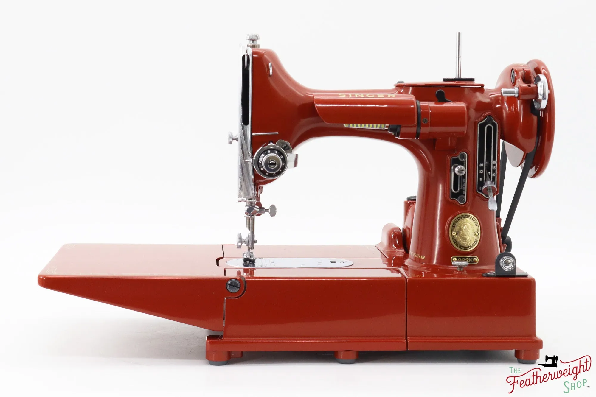 Singer Featherweight 222K - EK6335** - Fully Restored in Brick Red