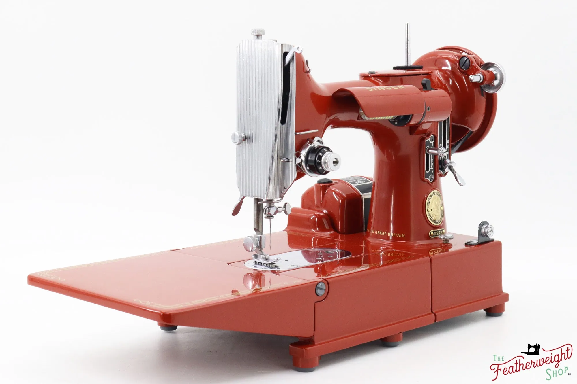 Singer Featherweight 222K - EK6335** - Fully Restored in Brick Red