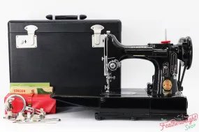 Singer Featherweight 222K Red 'S' Sewing Machine - EN139*** - 1958