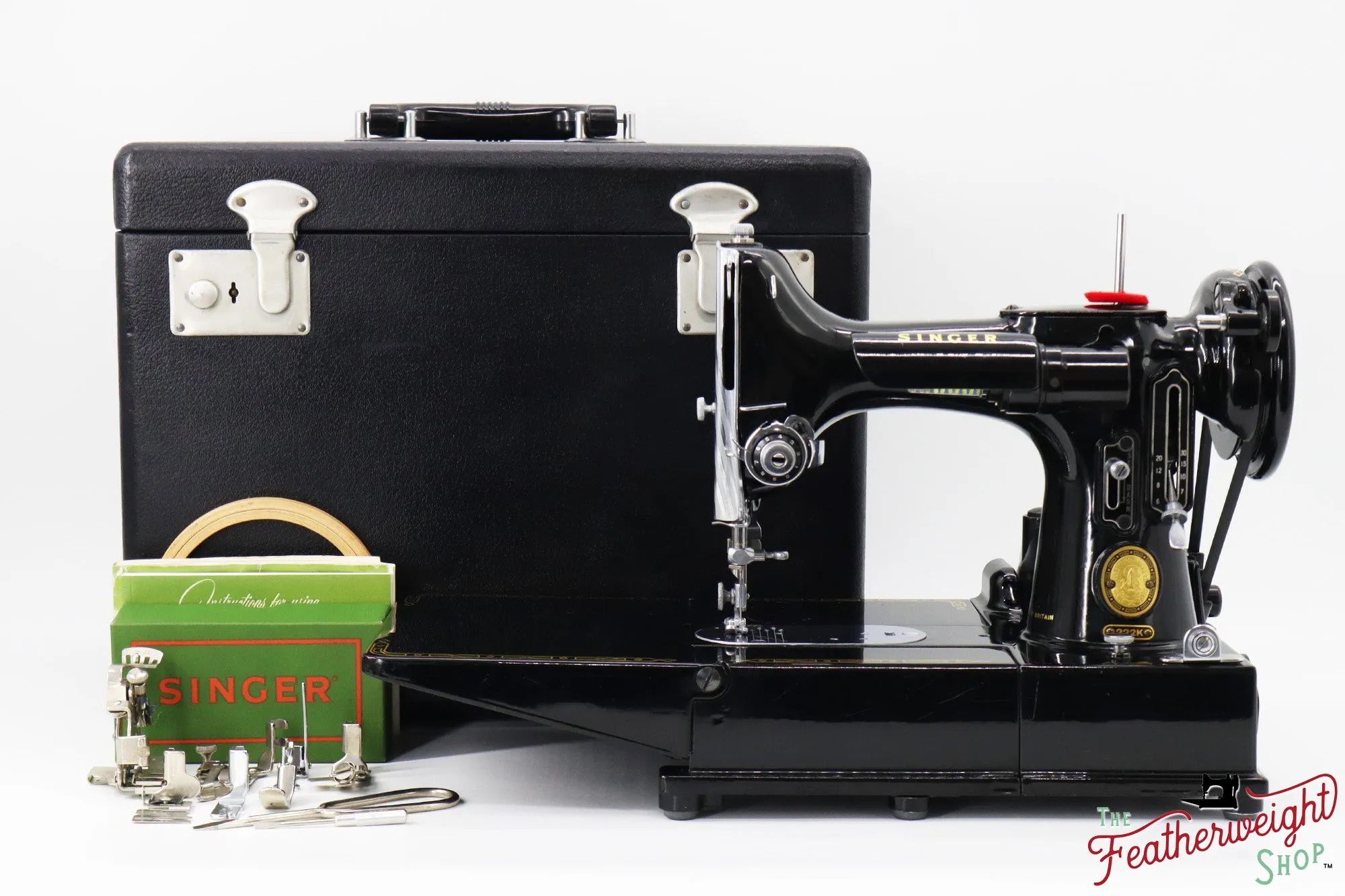 Singer Featherweight 222K Sewing Machine - EL686 - 1956