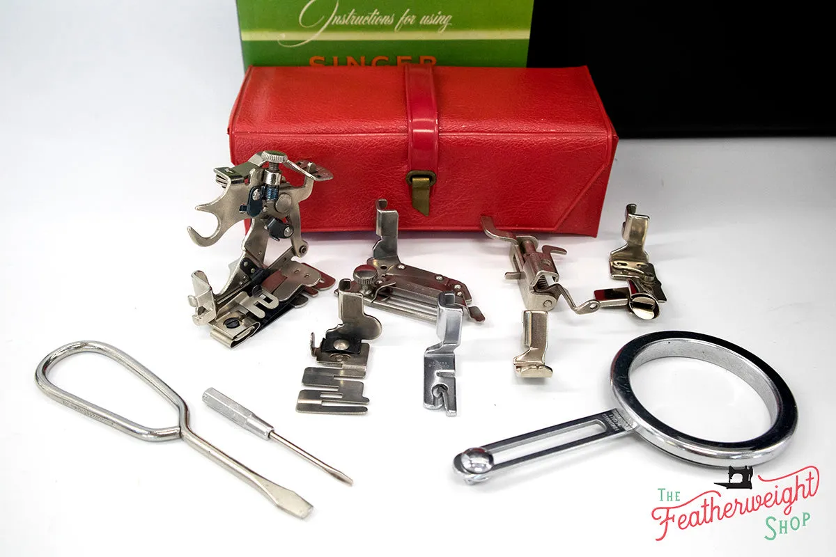 Singer Featherweight 222K Sewing Machine, RED "S" ER9006**