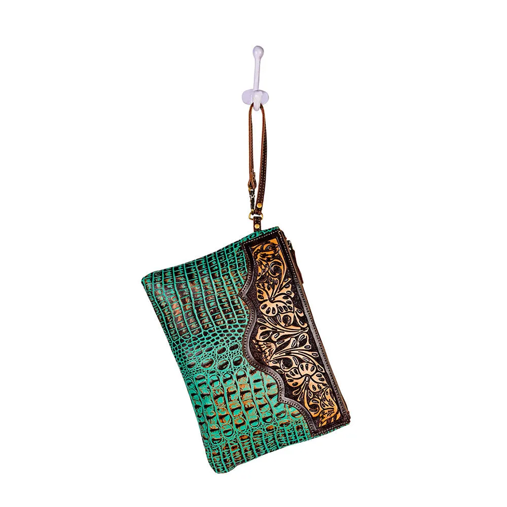 Sipala Hand-tooled Clutch Bag