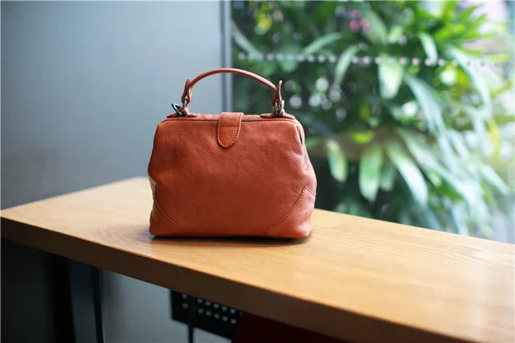 Small Leather Doctors Bag Purses For Women