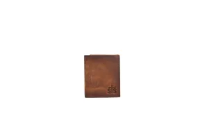 STS Ranchwear Mens Tucson Hidden Cash Rich Tan Leather Bifold Wallet