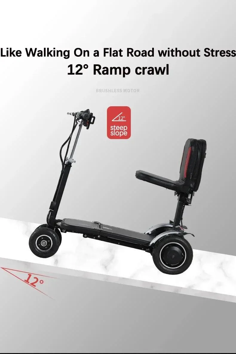 SuperHandy Lightest Foldable 4Wheel Airline Travel Friendly Mobility