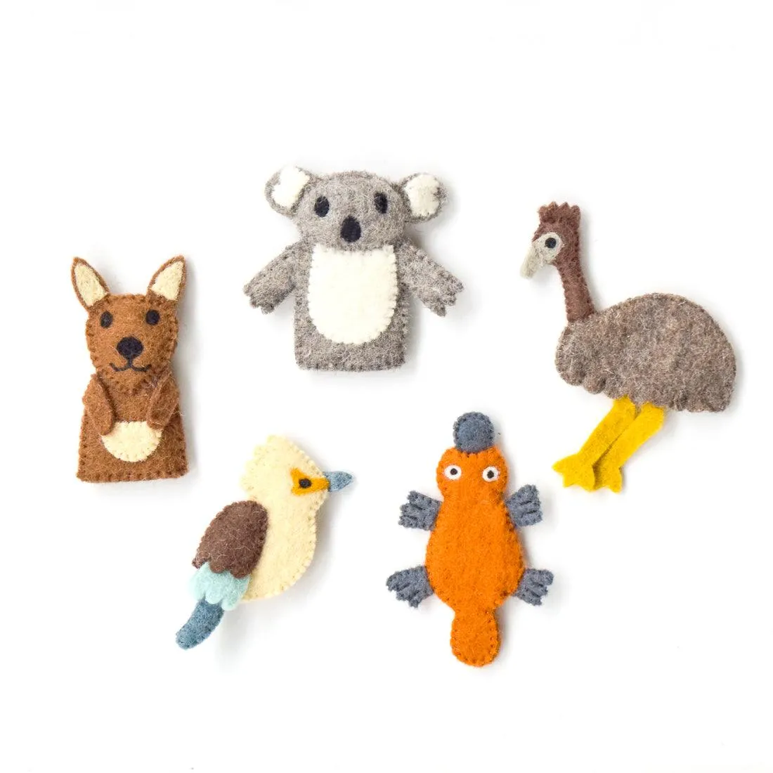 Tara Treasures Felt Australian Gumnut Playscape Bag Australian Animals