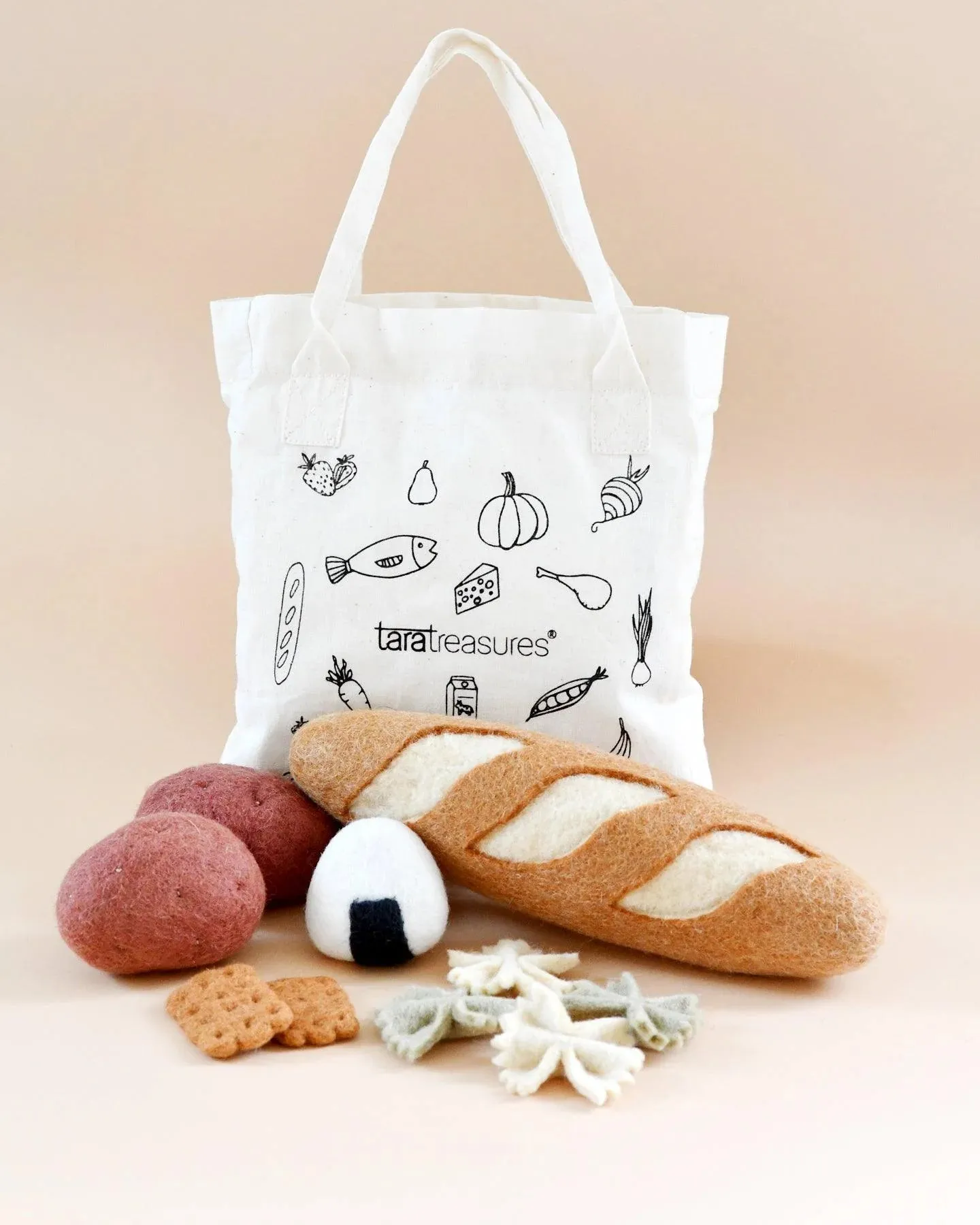 Tara Treasures Felt Food Groups Play Food Carbohydrates Pretend & Imaginative Play Toys