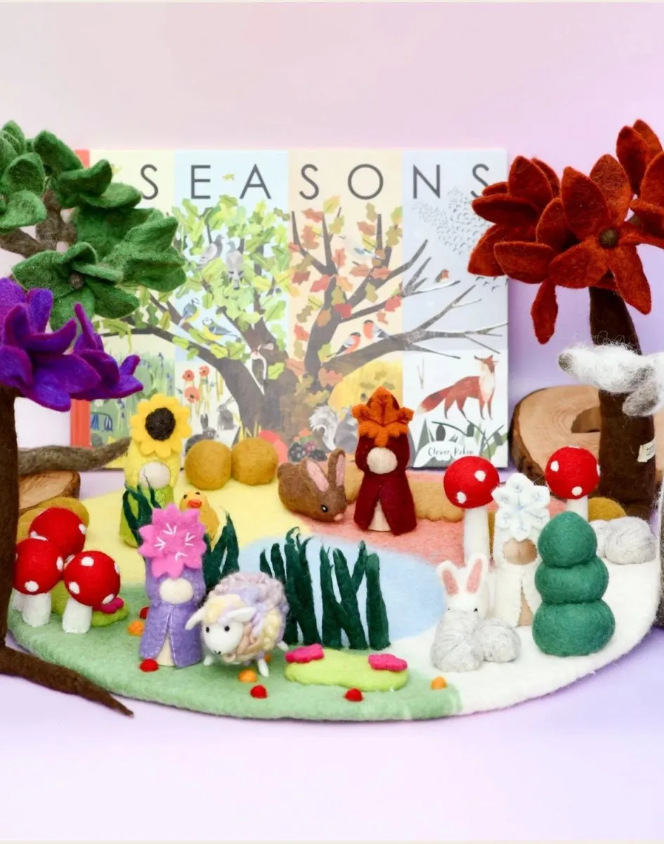 Tara Treasures | Four Seasons Play Mat Playscape (Small 45cm diameter)