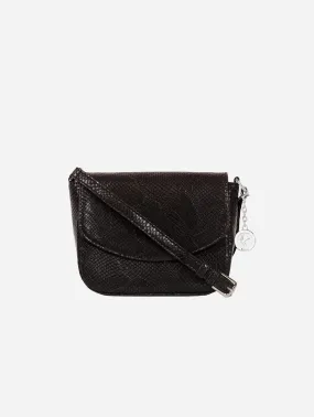 Tashi Vegan Leather Crossbody Bag | Black