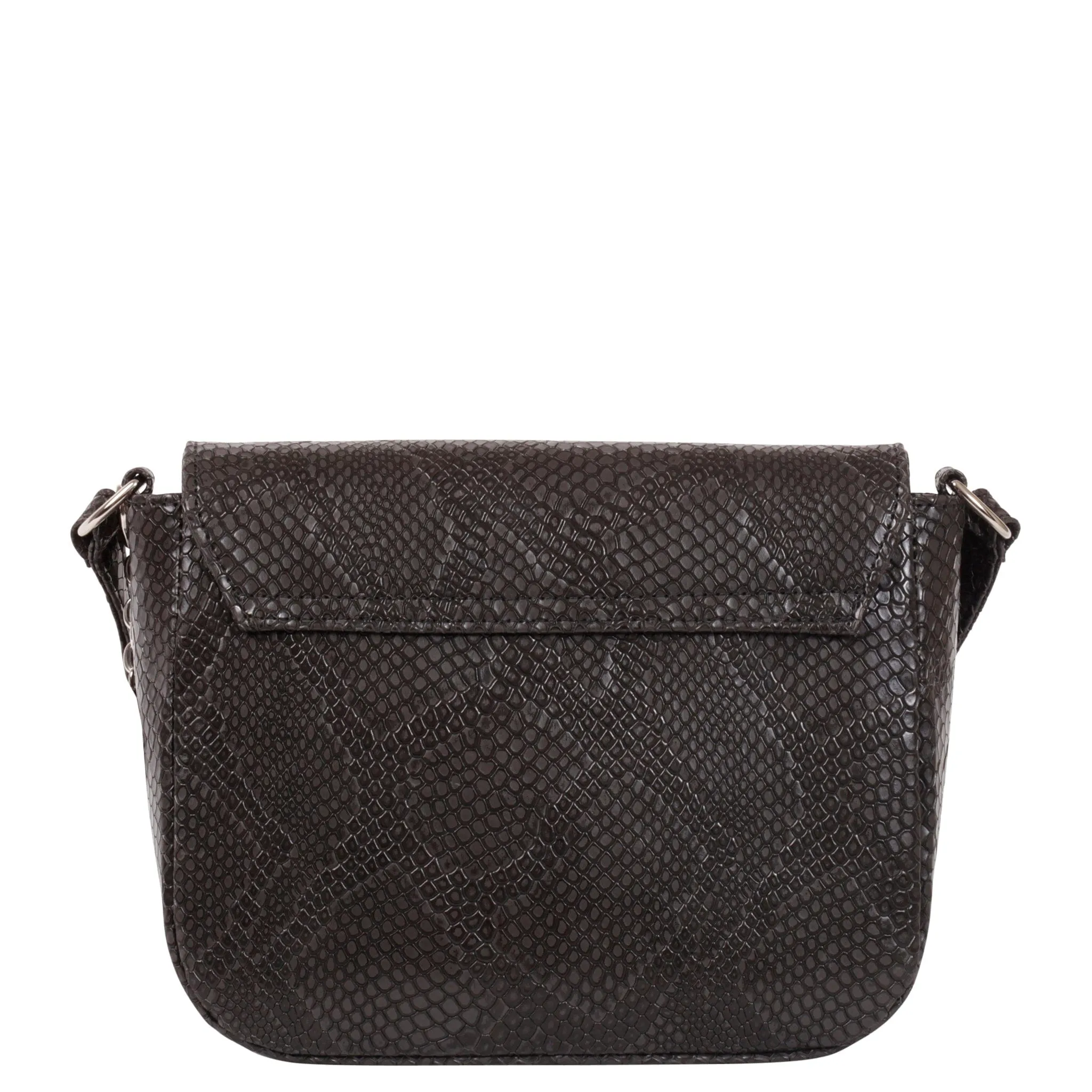 Tashi Vegan Leather Crossbody Bag | Black