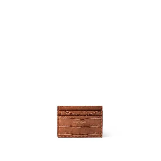 TB Cardholder Croco - Camel Brown