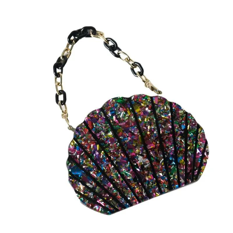 TEEK - Glam Shell Shape Clutch Purse