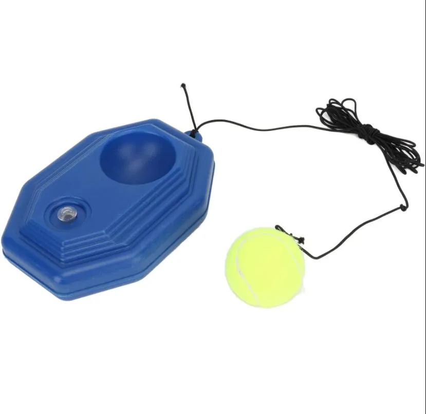 Tennis Practice Training Tool, Tennis Trainer Ease to Use Nylon Material for Yard for All Ages (2 Rackets 3 Balls)