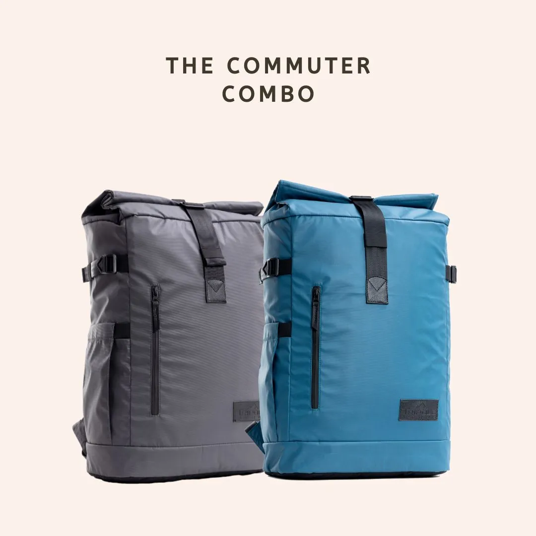 The Commuter Combo | Tusker Roller Top Laptop Backpack