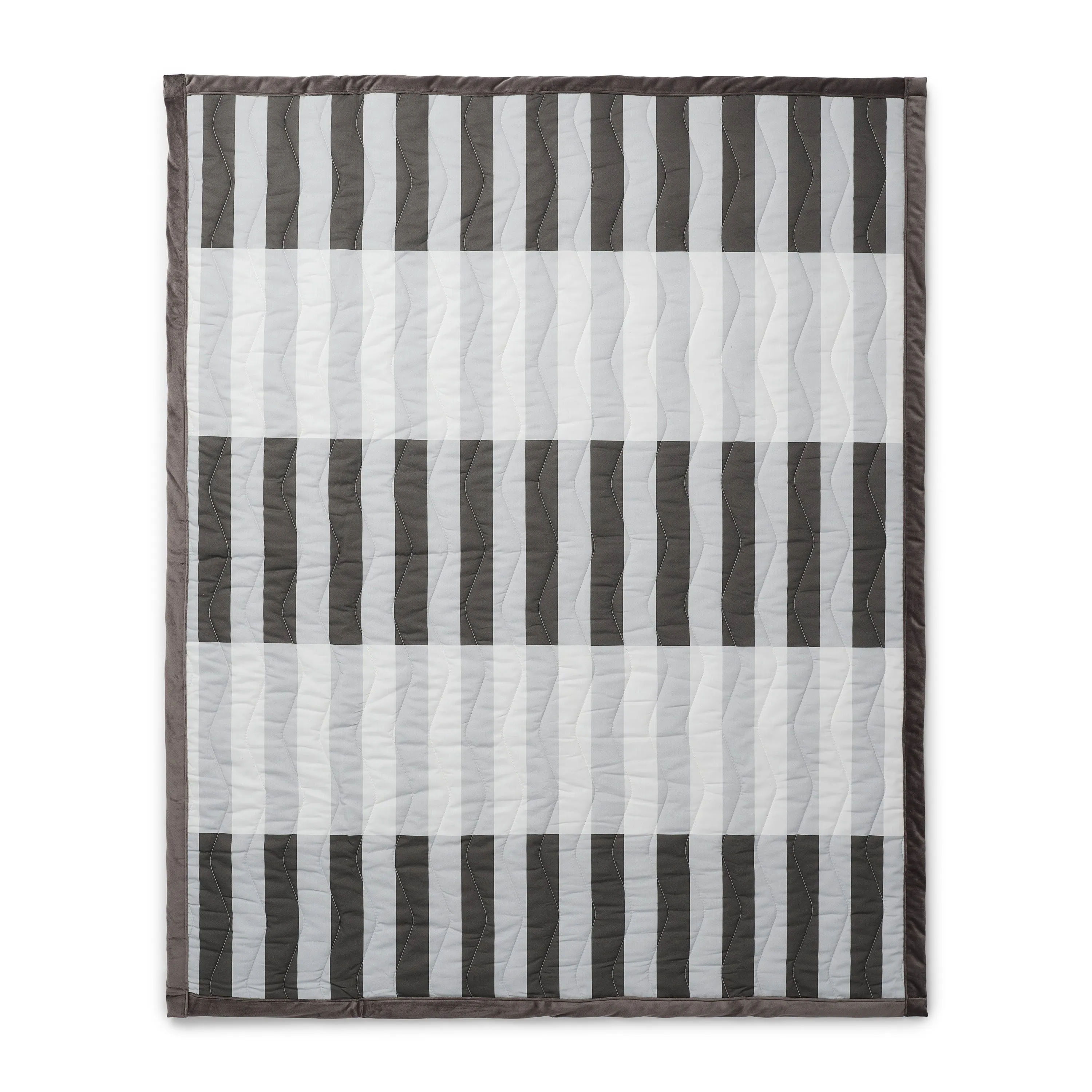 THE OUTLET: Quilt - Graphite Stripe