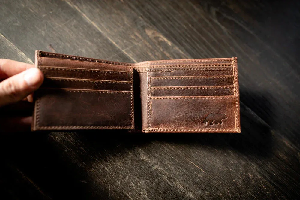 Top Grain Leather Bifold