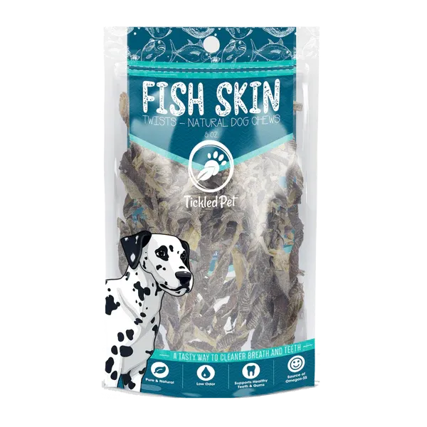 Twisted Rolled Cod Skin PET CANDY **Dehydrated Treat**