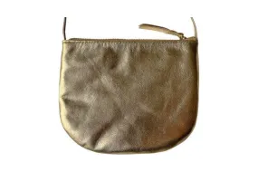 U pouch - long strap - metallic gold