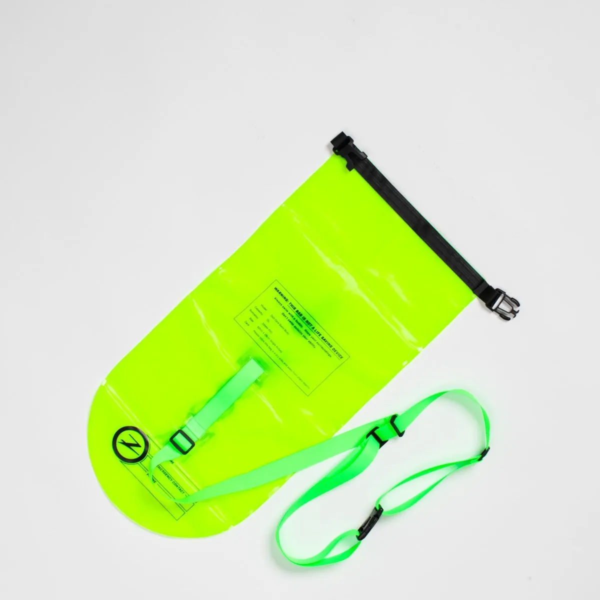 Ultra Swim Safety Buoy & Dry Bag - Neon Yellow