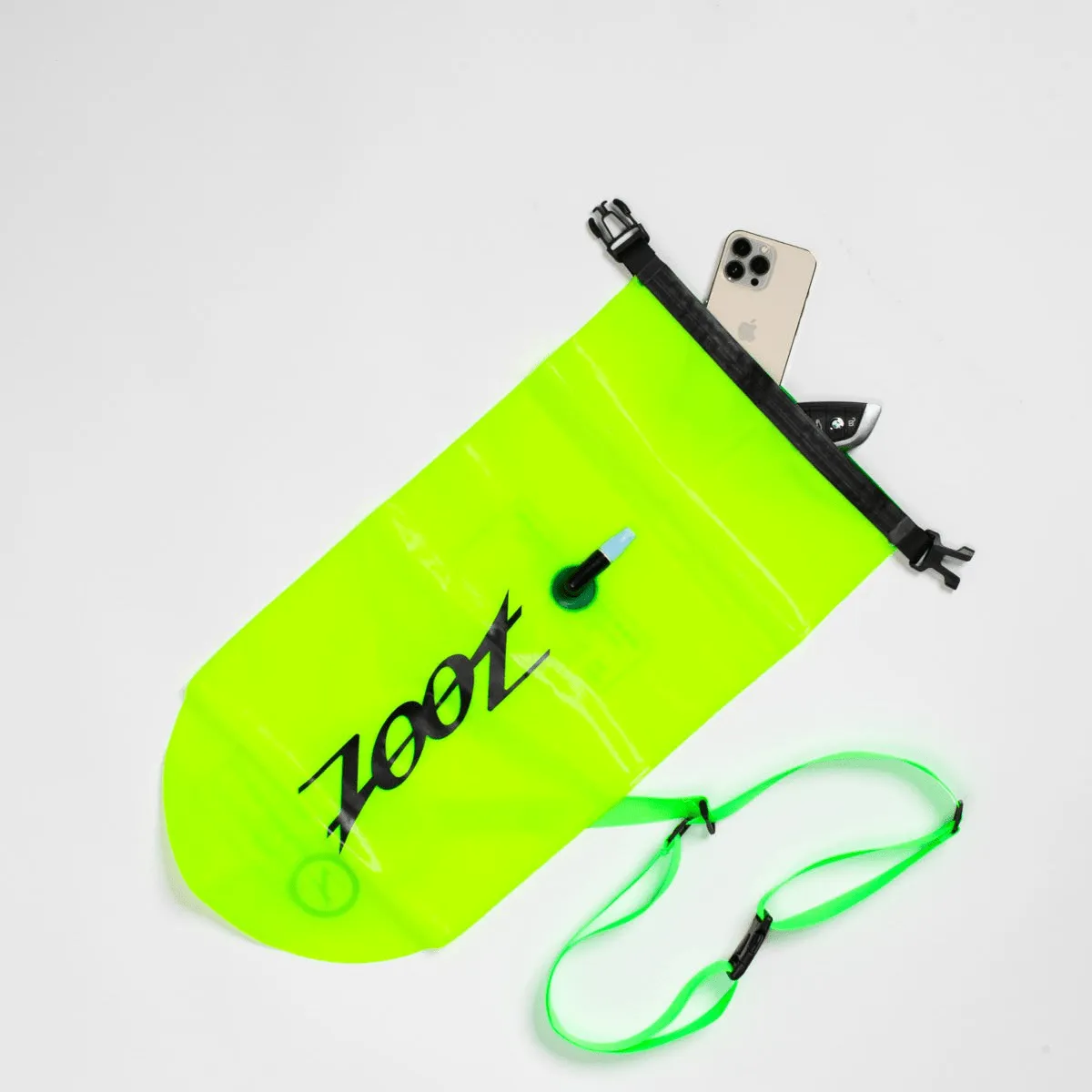 Ultra Swim Safety Buoy & Dry Bag - Neon Yellow