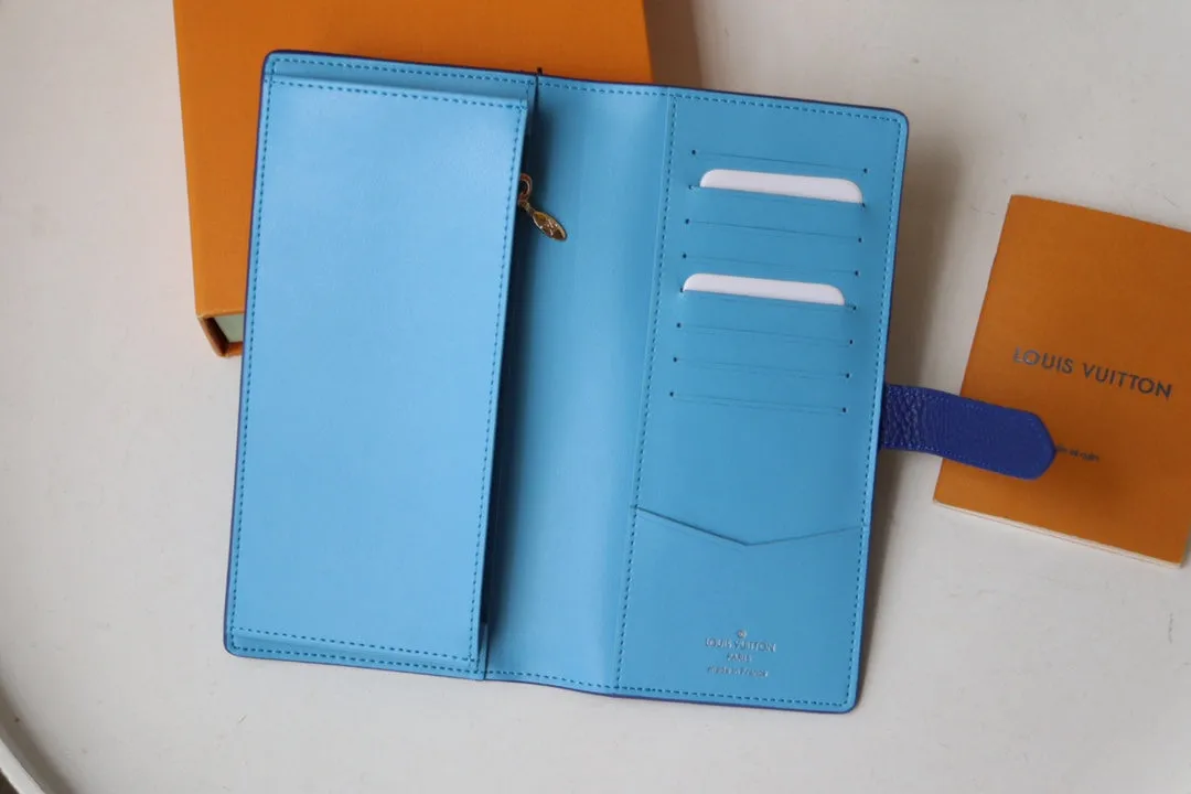 VERTICAL WALLET CAPUCINES BLUE