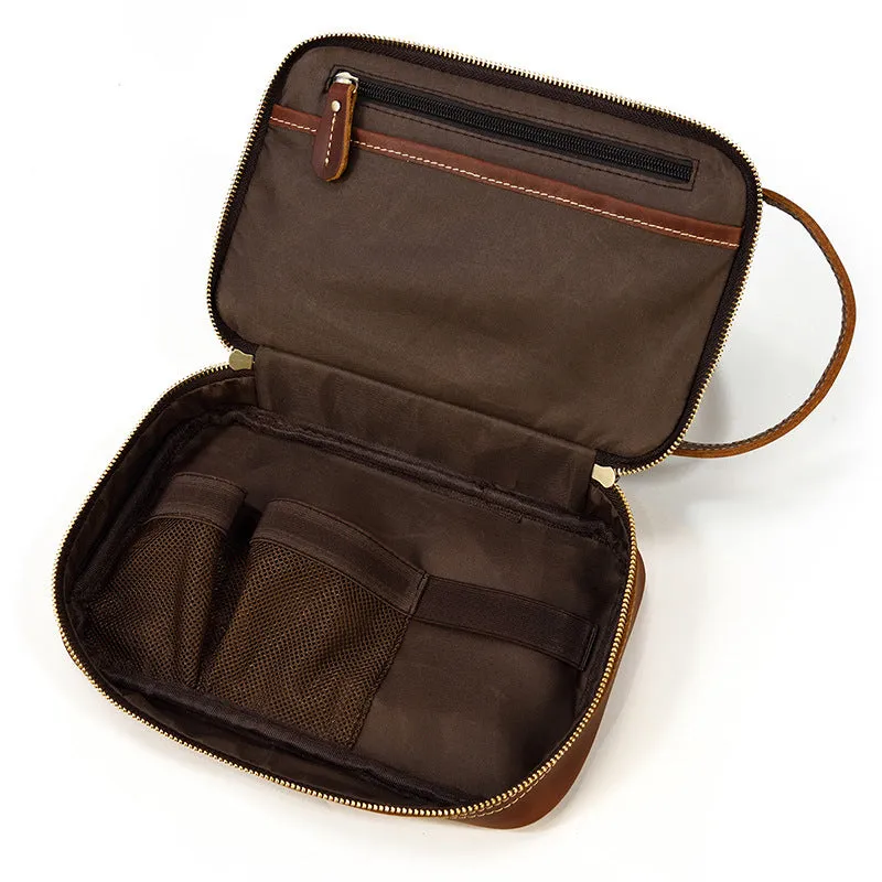 Vintage Leather Toiletry Bag for Men&Women 9566