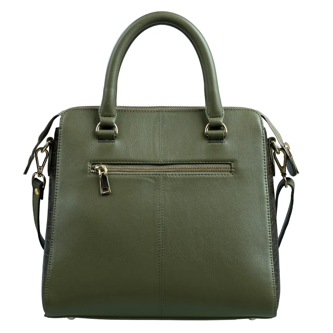 Vivian - Women's Handbag | Genuine Leather Ladies Sling Bag |Office Bag for Women | Color: Green