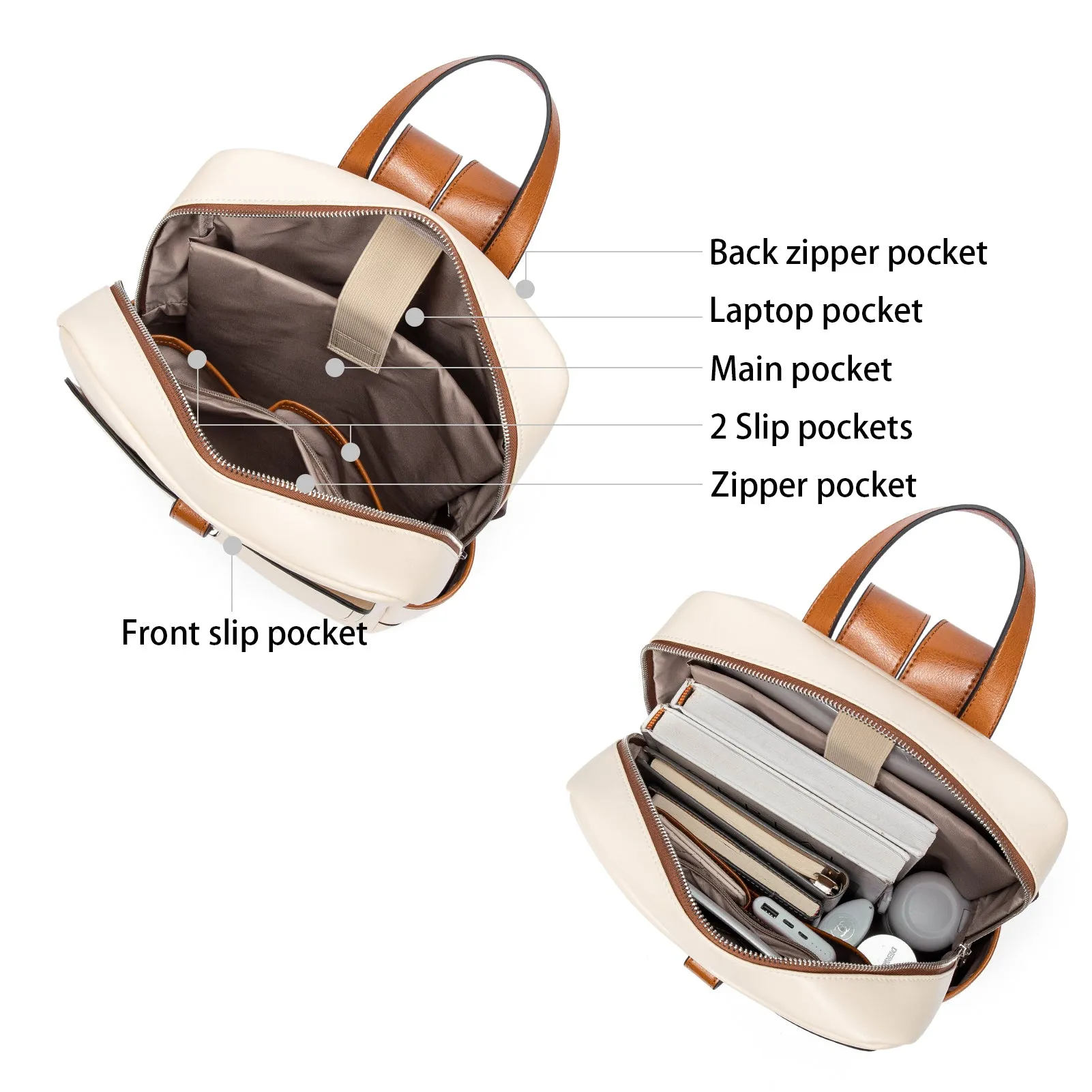 Vrba Laptop Backpack Purse — Simplicity