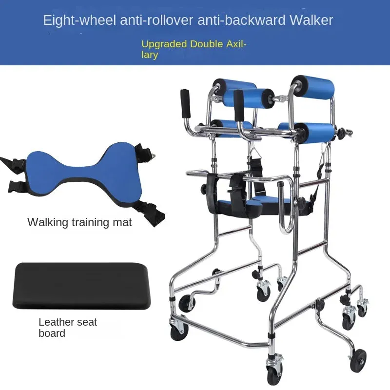 Walking aids for the elderly, lightweight folding lower limb training, household aluminum alloy walkers