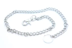 WC003 34" Wallet Twisted Curb Chain in Chrome Color