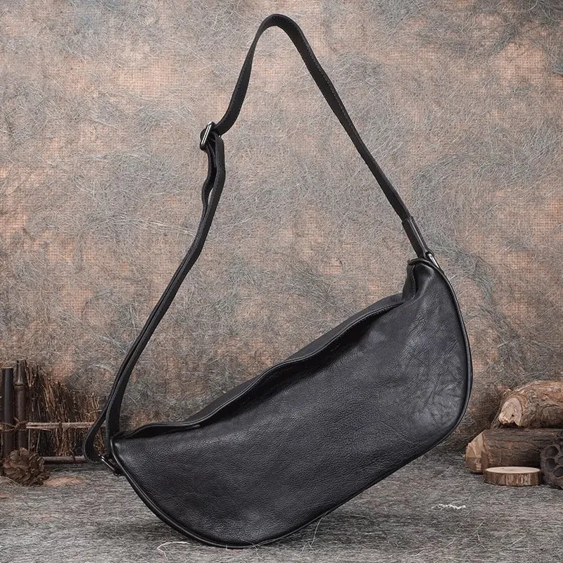 Women's Leather Crossbody Sling Bag Cross Chest Bag