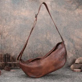 Women's Leather Crossbody Sling Bag Cross Chest Bag