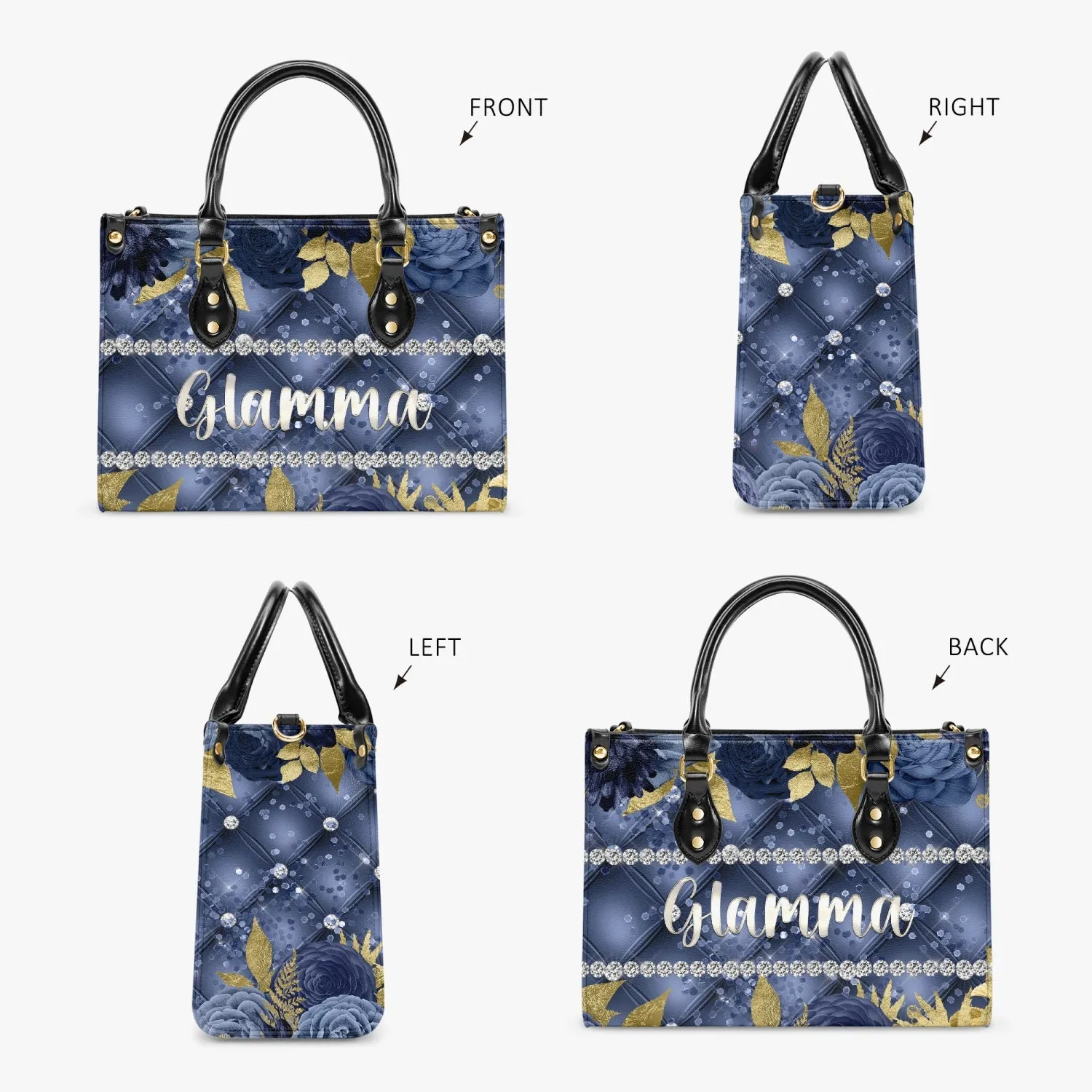 Women's Tote Bag - Navy Floral - Glamma