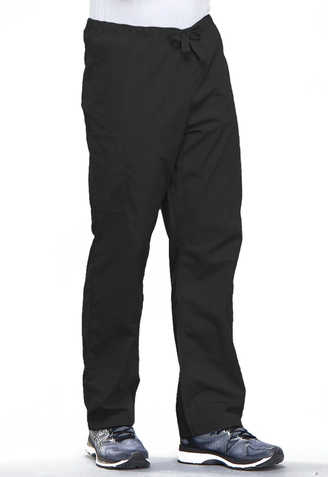 WW Originals Unisex TALL Drawstring Cargo Scrub Pant Black XL 4100